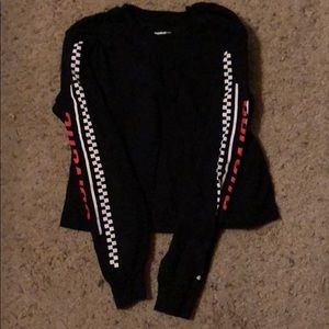 **GM Official Corvette Long Sleeve Crop Top**